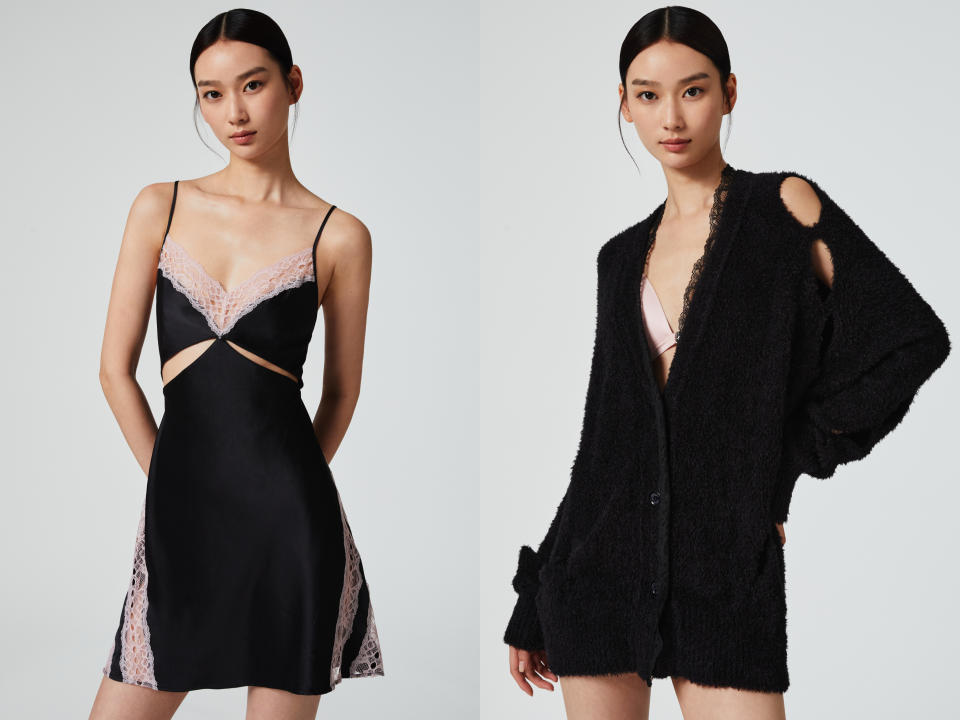 Looks from Victoria's Secret's collaboration with Chinese designer brand Rui-Built.