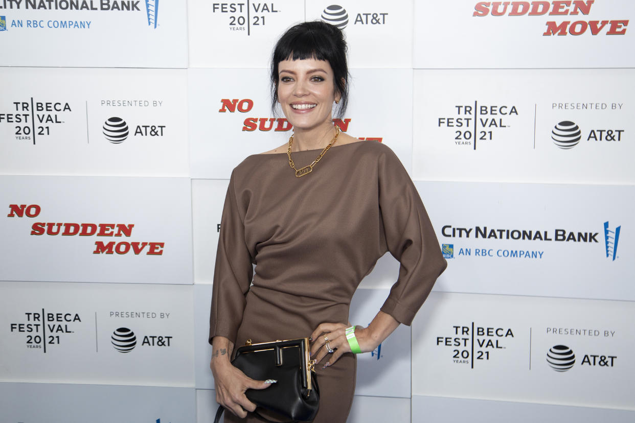 Lily Allen criticised those commenting on her body. (Photo by Santiago Felipe/Getty Images)