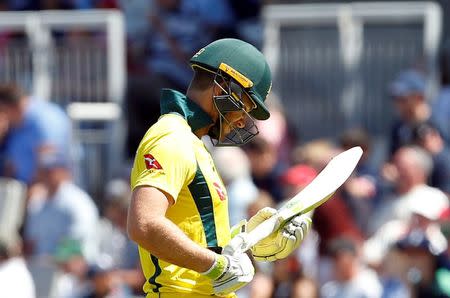 Cricket - England v Australia - Fifth One Day International - Emirates Old Trafford, Manchester, Britain - June 24, 2018 Australia's Tim Paine looks dejected after his dismissal Action Images via Reuters/Craig Brough