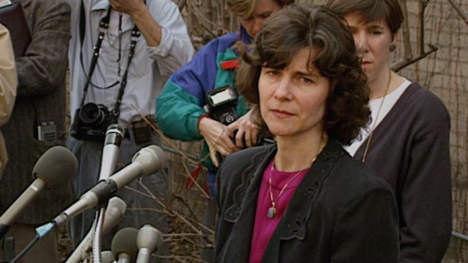 Anne Hawley was the director of the Isabella Stewart Gardner Museum when the robbery occurred in 1990. Hawley was interviewed for the new four-part Netflix documentary on the heist. Former Patriot Ledger photographer Lisa Bul is seen adjusting her camera in the background.