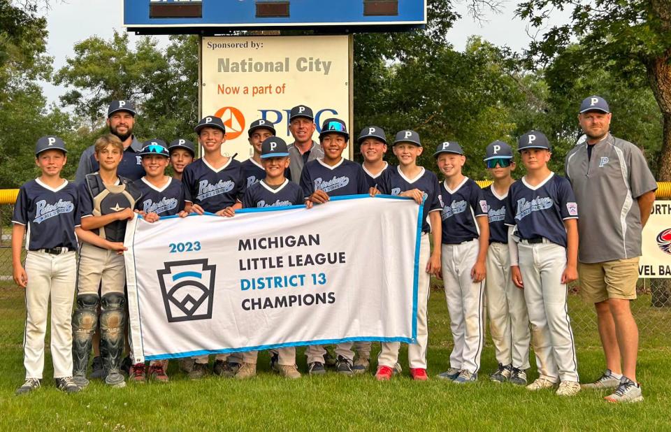 The Petoskey Majors All-Stars earned a District 13 title and advanced to their own hosted Little League State Tournament, which will begin at Bates Park in Petoskey this Friday and run through next week.