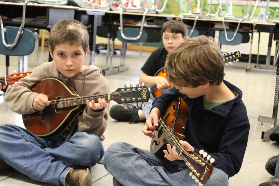 The mandolin is one of the advanced instruments in the Junior Appalachian Musicians sequence.