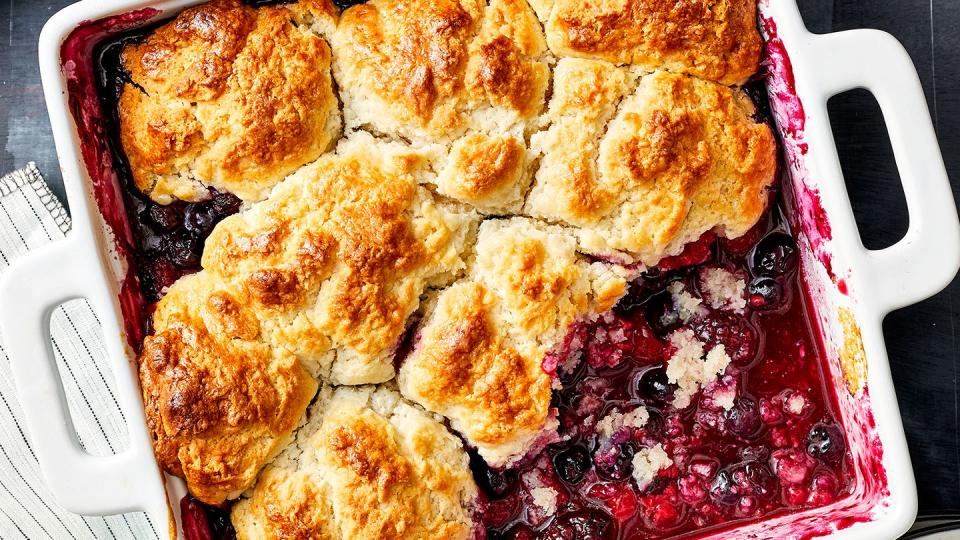 Mixed Berry Biscuit Cobbler