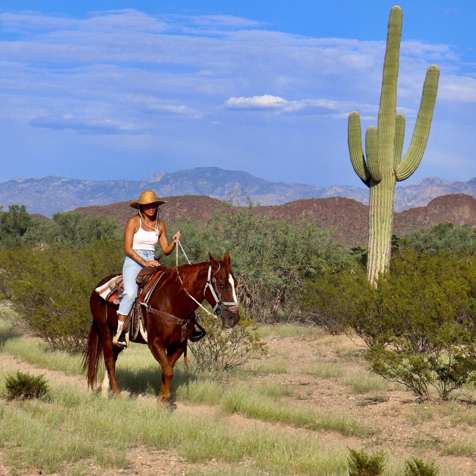 The horseback rides are varied and comfortable, even for first-time riders like my mom.