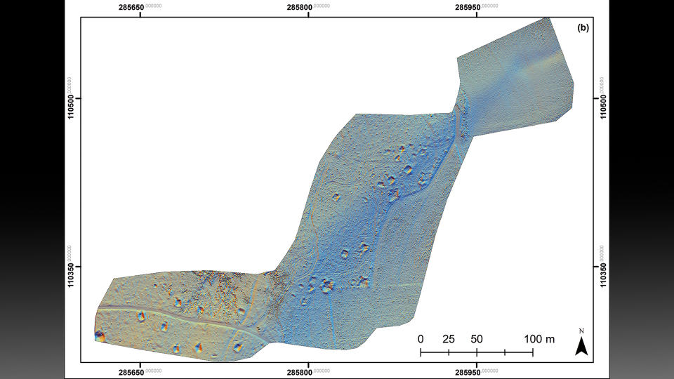 Battle of the Bulge site with LiDAR imagery.