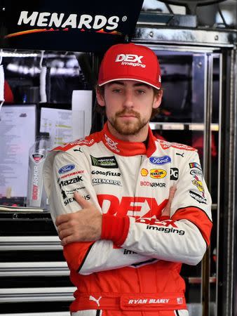 May 23, 2019; Concord, NC, USA; NASCAR Cup Series driver Ryan Blaney (12) during practice for the Coca-cola 600 at Charlotte Motor Speedway. Mandatory Credit: Jasen Vinlove-USA TODAY Sports