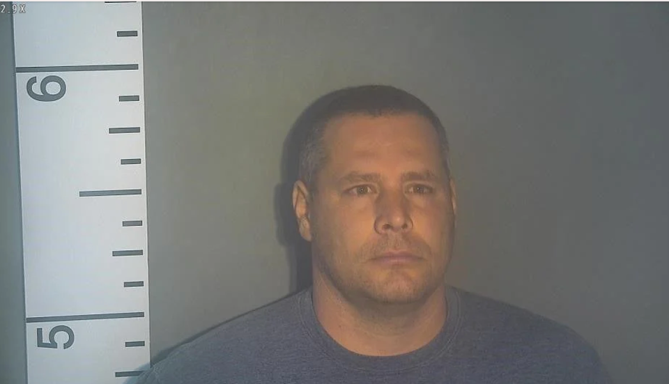 Brooks Houck in a booking photo dated 3 November 2022, when he was arrested for non-payment of court costs, fees or fines. The charges were not related to Ms Rogers’ case (Nelson County Detention Center)