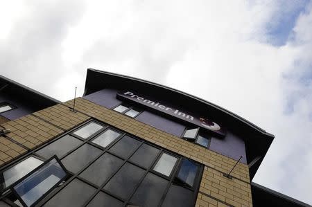 A Premier Inn hotel is seen in Leeds, northern England, October 13, 2008. REUTERS/Nigel Roddis