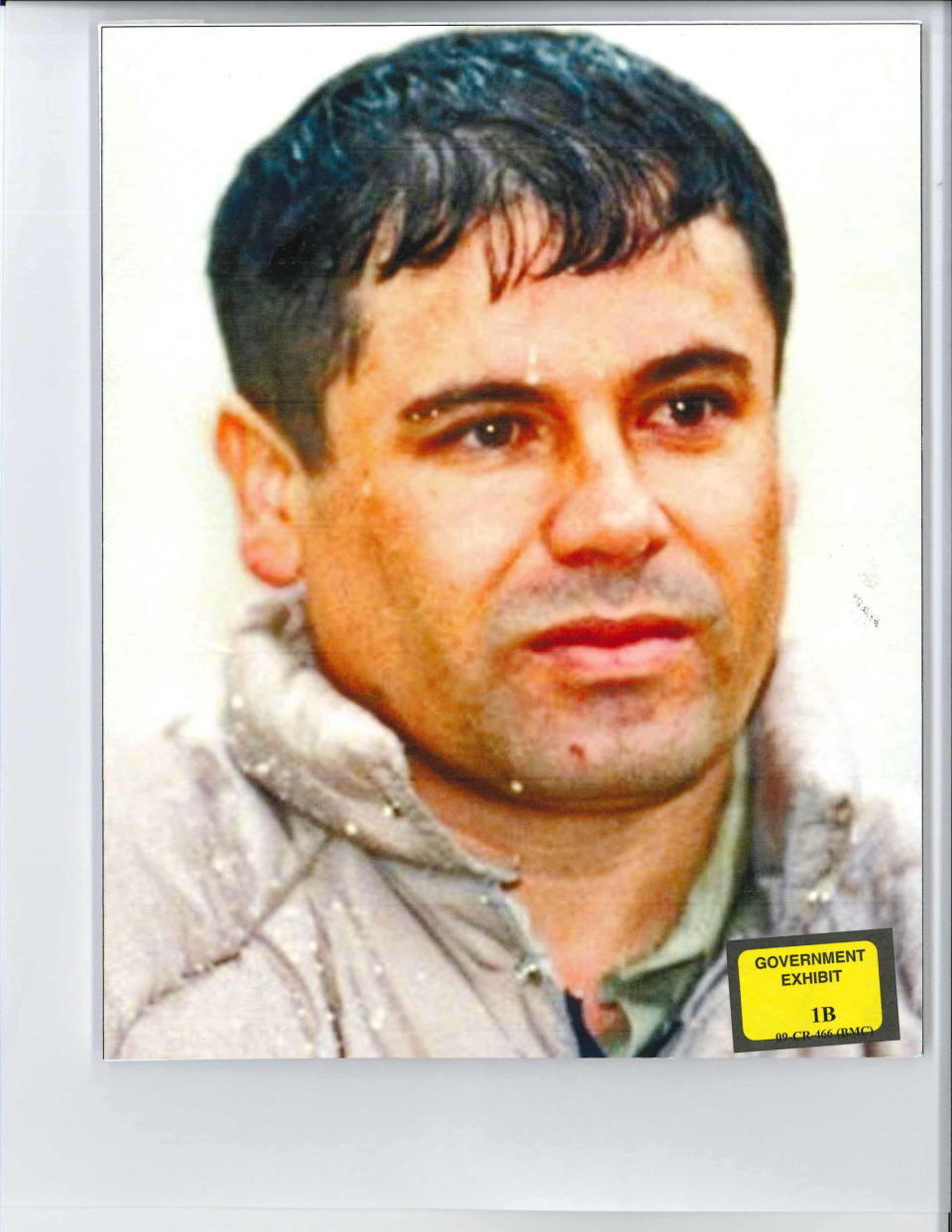 This undated handout photograph obtained from Brooklyn federal court Nov. 26, 2018, shows a photo of Mexican drug lord Joaquin 