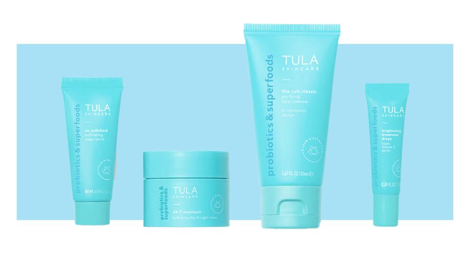 This travel-sized set of Tula favorites includes brand favorites.