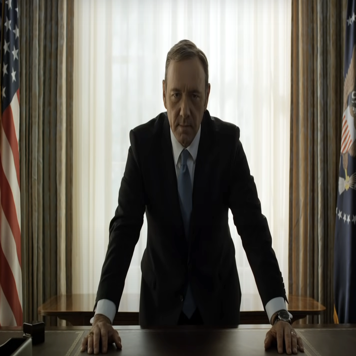 <div><p>"<i>House of Cards</i> was so clever in the first few seasons when he was always a step ahead of everyone else. But after becoming president, it suddenly felt like everyone else was a step ahead of him, which was boring."</p><p>— <a href="https://go.redirectingat.com?id=74679X1524629&sref=https%3A%2F%2Fwww.buzzfeed.com%2Fmychalthompson%2F28-tv-shows-people-quit-watching&url=https%3A%2F%2Fwww.reddit.com%2Fr%2FAskReddit%2Fcomments%2Fw6ld08%2Fcomment%2Fihemoi1%2F%3Futm_source%3Dshare%26utm_medium%3Dweb2x%26context%3D3&xcust=6280785%7CBF-VERIZON&xs=1" rel="nofollow noopener" target="_blank" data-ylk="slk:u/Miss_PentYouth;elm:context_link;itc:0;sec:content-canvas" class="link ">u/Miss_PentYouth</a></p><p>"I never understood his ultimate motivation: The presidency can last eight years, and most former presidents aren't exactly power brokers and just spend the rest of their lives in retirement. What was his character's ultimate post-presidency goal?"</p><p>— <a href="https://go.redirectingat.com?id=74679X1524629&sref=https%3A%2F%2Fwww.buzzfeed.com%2Fmychalthompson%2F28-tv-shows-people-quit-watching&url=https%3A%2F%2Fwww.reddit.com%2Fr%2FAskReddit%2Fcomments%2Fw6ld08%2Fcomment%2Fihg41vo%2F%3Futm_source%3Dshare%26utm_medium%3Dweb2x%26context%3D3&xcust=6280785%7CBF-VERIZON&xs=1" rel="nofollow noopener" target="_blank" data-ylk="slk:u/universaladaptoid;elm:context_link;itc:0;sec:content-canvas" class="link ">u/universaladaptoid</a></p></div><span> Sony Pictures</span>