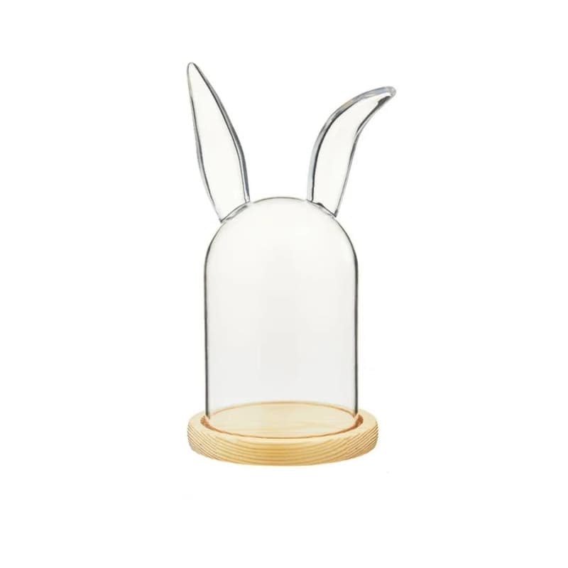 Easter Clear Acrylic Bunny Decorative Container