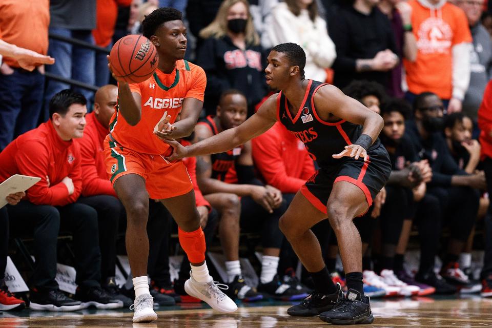 CSU and San Diego State meet in a men's basketball game at Moby Arena on Tuesday, Jan. 30.