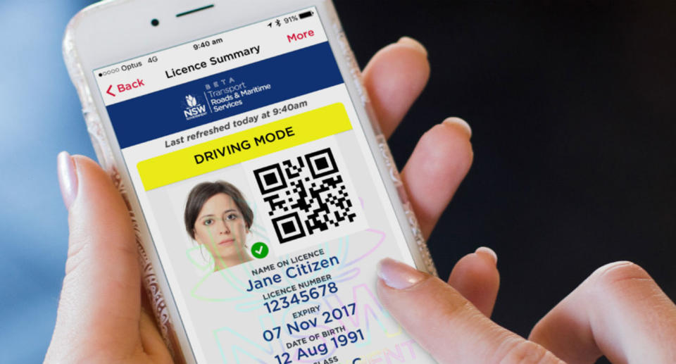 Digital driver’s licences are set to be introduced in NSW. Source: Service NSW