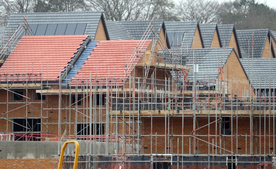 Housebuilding in the UK has made a solid return to pre-coronavirus pandemic levels, according to the NHBC (Andrew Matthews/PA) (PA Archive)