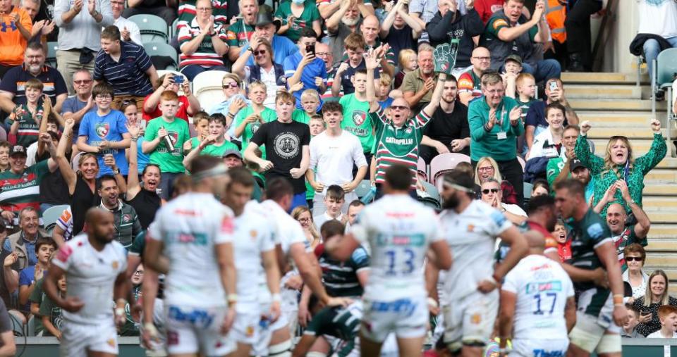 Exeter had a difficult day at a packed Welford Road