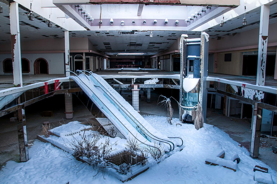 Wintertime at Rolling Acres Mall in Akron, Ohio.