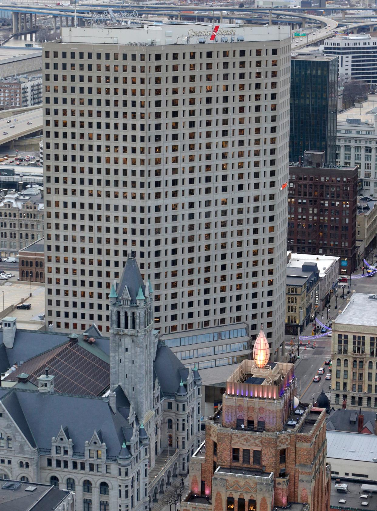 The 411 East Wisconsin Center building at 411 E. Wisconsin Ave., is shown on December 20, 2017 in Milwaukee, Wis.