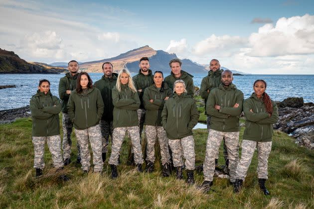 Saira (pictured on the far left) with the rest of the Celebrity SAS: Who Dares Wins cast (Photo: Channel 4)