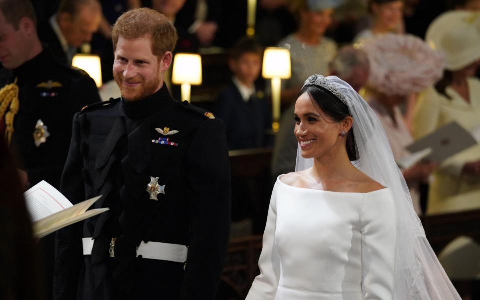 Prince Harry and Meghan Markle on their wedding day in 2018 - WPA Pool/Getty Images Europe