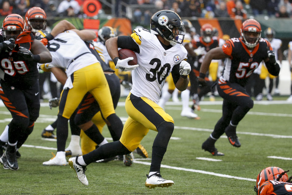 James Conner went off on Sunday — but was it the last big performance we’ll see from him? (AP Photo/Frank Victores)