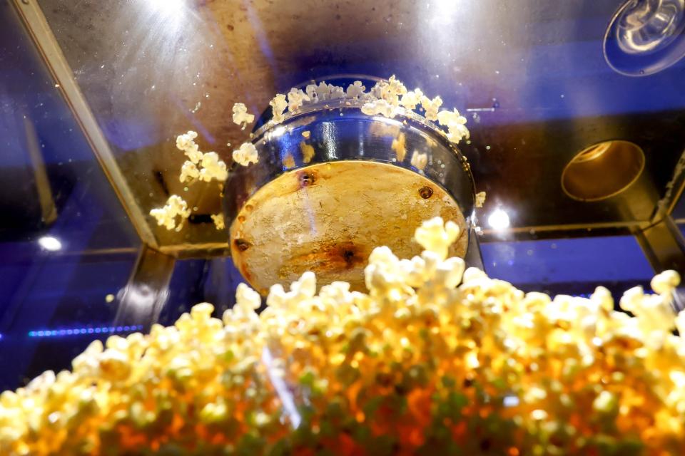 Popcorn is popped before the May 15 Game 5 of the Western Conference semifinals between the Oklahoma Thunder and the Dallas Mavericks at the Paycom Center in Oklahoma City. Through Go See The City's recent partnership with The Levy Restaurant Group, surplus food from the Paycom Center Arena, home of the Oklahoma City Thunder NBA franchise, has been redirected to those in need.