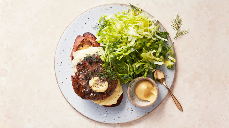 Turkey-Mushroom Patty Melts