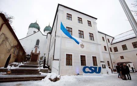 A general view of the conference building before the arrival of Bavarian state premier and leader of the Christian Social Union (CSU) Horst Seehofer, at 'Kloster Seeon' in Seeon, southern Germany, January 4, 2017. REUTERS/Michaela Rehle