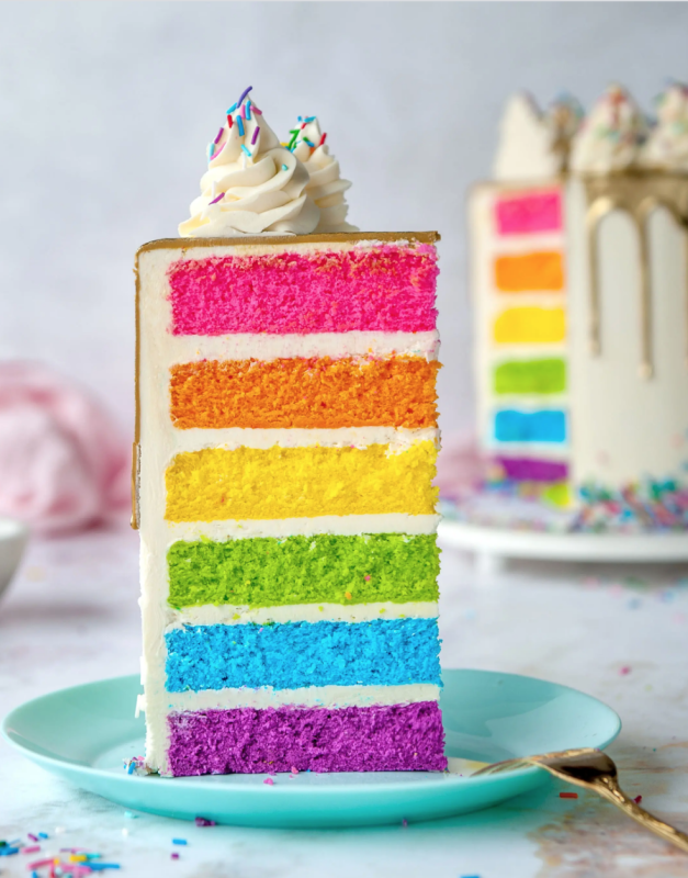 <p>Not only is this rainbow cake beautiful and colorful, but it also tastes really delicious.</p><p><strong>Get the recipe: <a href="https://sugargeekshow.com/recipe/rainbow-cake/" rel="nofollow noopener" target="_blank" data-ylk="slk:Rainbow Cake from Scratch;elm:context_link;itc:0;sec:content-canvas" class="link "><em>Rainbow Cake from Scratch</em></a></strong></p>