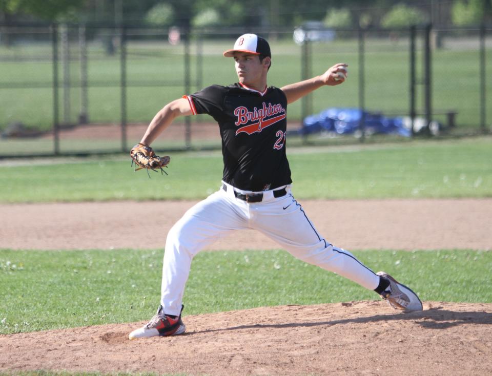 Brighton senior Easton Storey went 8-2 with a 1.30 ERA in 2023.