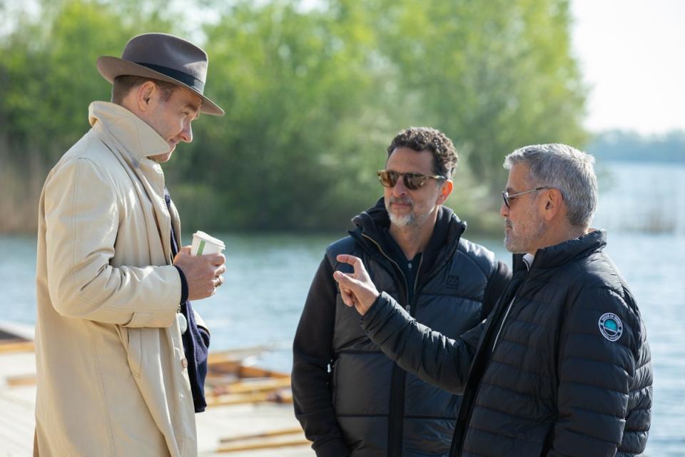 Clooney on the set of The Boys in the Boat (Laurie Sparham/Metro-Goldwyn-Mayer Pictures Inc)