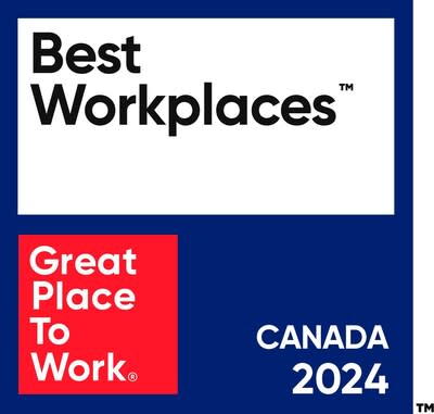 Best Workplaces by Great Place to Work Canada 2024 (CNW Group/CWB Financial Group)