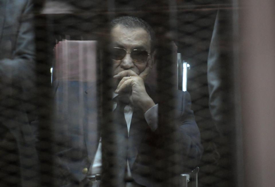 Mubarak was convicted and acquitted of crimes including embezzlement and complicity in protestor killings. (Photo: - via Getty Images)