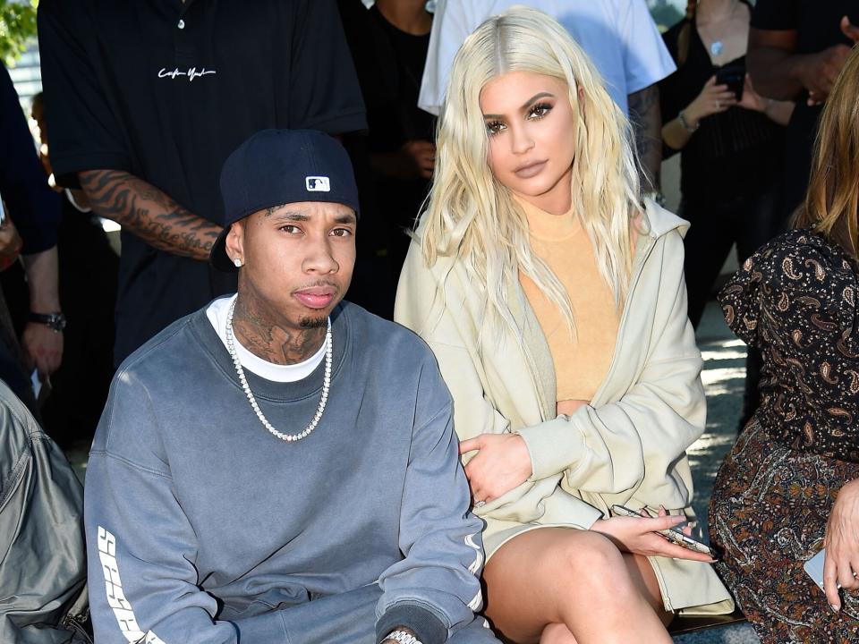 Tyga and Kylie Jenner attend the Kanye West Yeezy Season 4 fashion show on September 7, 2016 in New York City