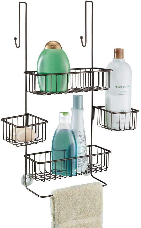 iDesign Metalo Bathroom Over the Door Shower Caddy. Image via Amazon.