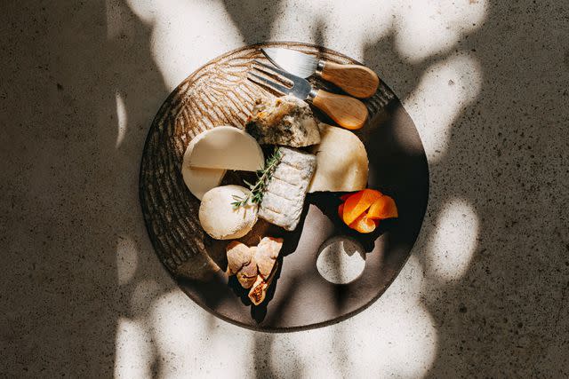 <p>Courtesy of Relais & Chateaux</p> A cheese plate at the Museum Hotel, a Relais & Châteaux member in Cappadocia, Turkey.