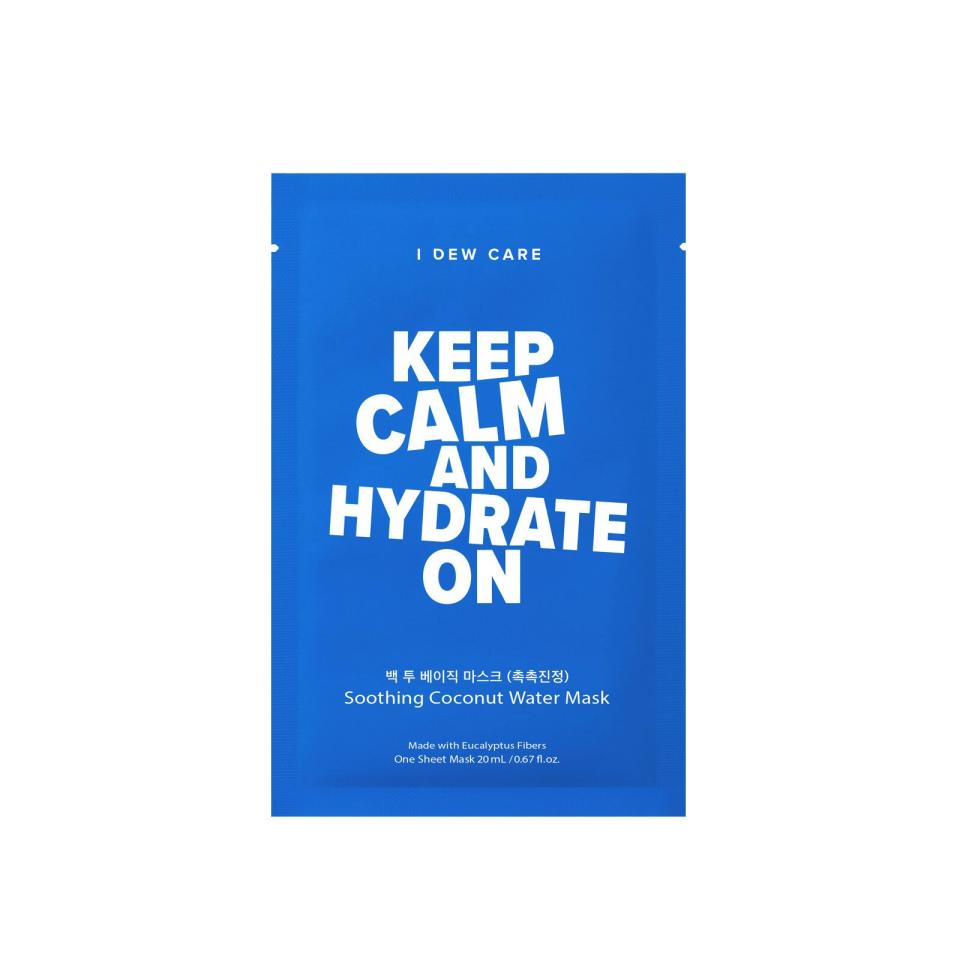 Back to Basics Keep Calm & Hydrate on Sheet Mask 