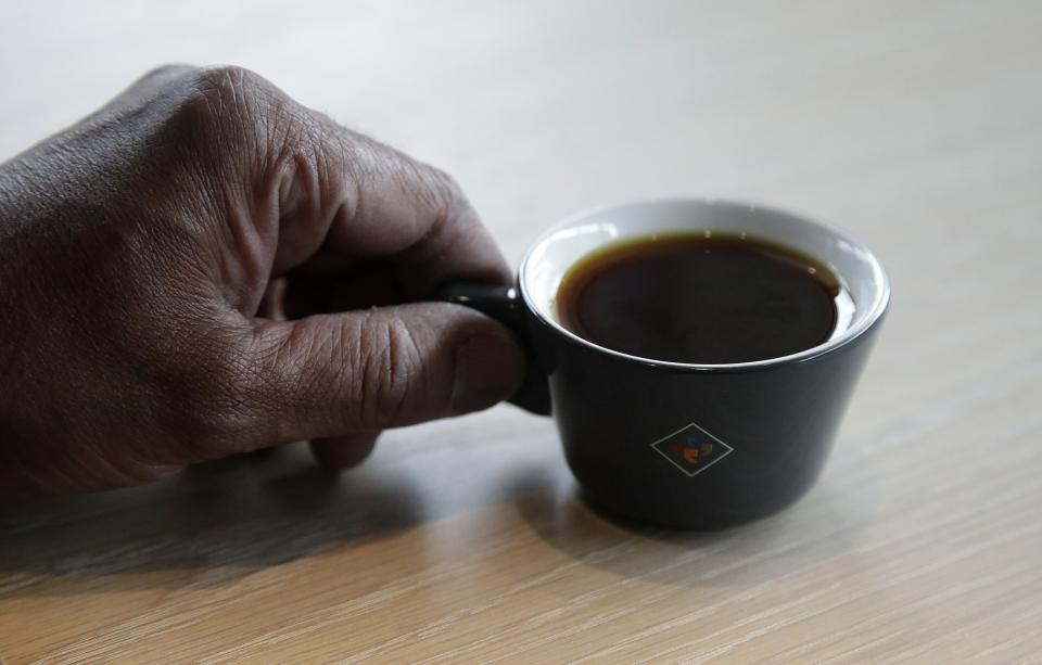 An espresso using Elida Natural Geisha coffee beans. (Photo: AP)