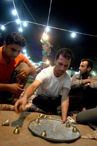 Iraqi Kurds play a traditional game called 'Mheibes' or 'Rings', mostly played during the holy month of Ramadan, in the nothern Iraqi Kurdish city of Arbil. In the game, which is played by two teams, one team will hide a ring and the other will try to find it