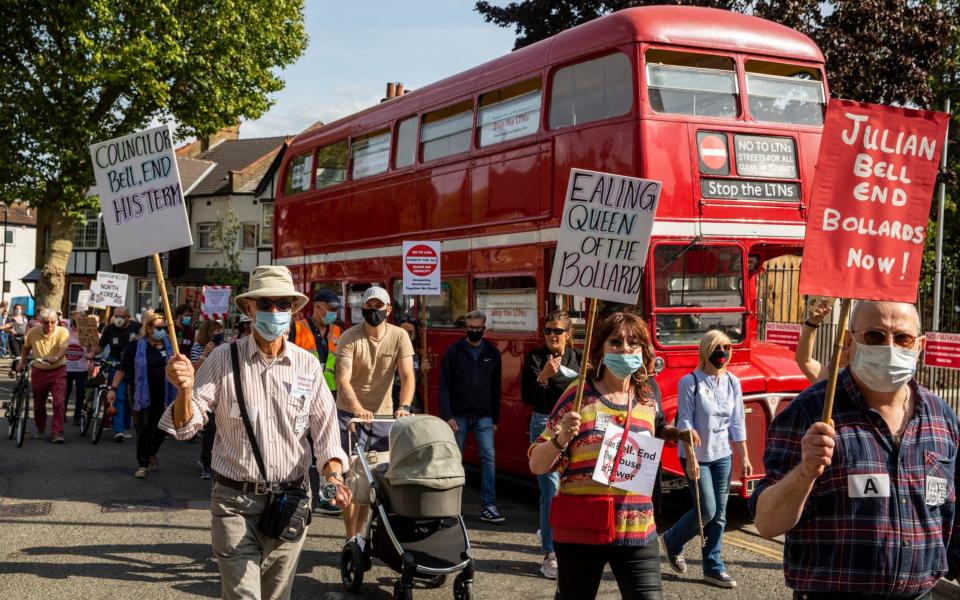 Thousands of Ealing Residents marched to the Ealing Town Hall on Saturday  - Heathcliff O'Malley 