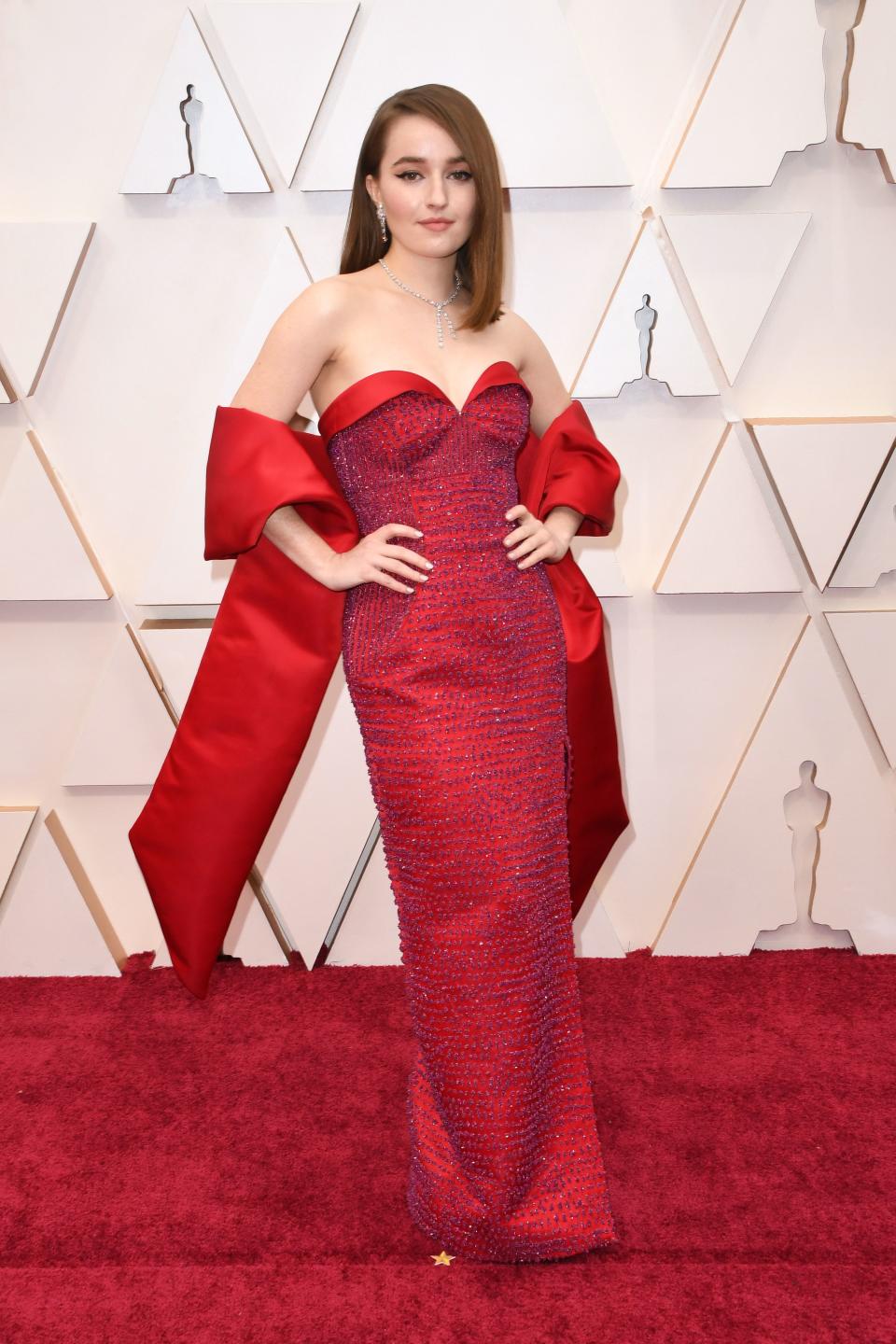 US actress Kaitlyn Dever arrives for the 92nd Oscars at the Dolby Theatre in Hollywood, California on February 9, 2020. (Photo by Robyn Beck / AFP) (Photo by ROBYN BECK/AFP via Getty Images)