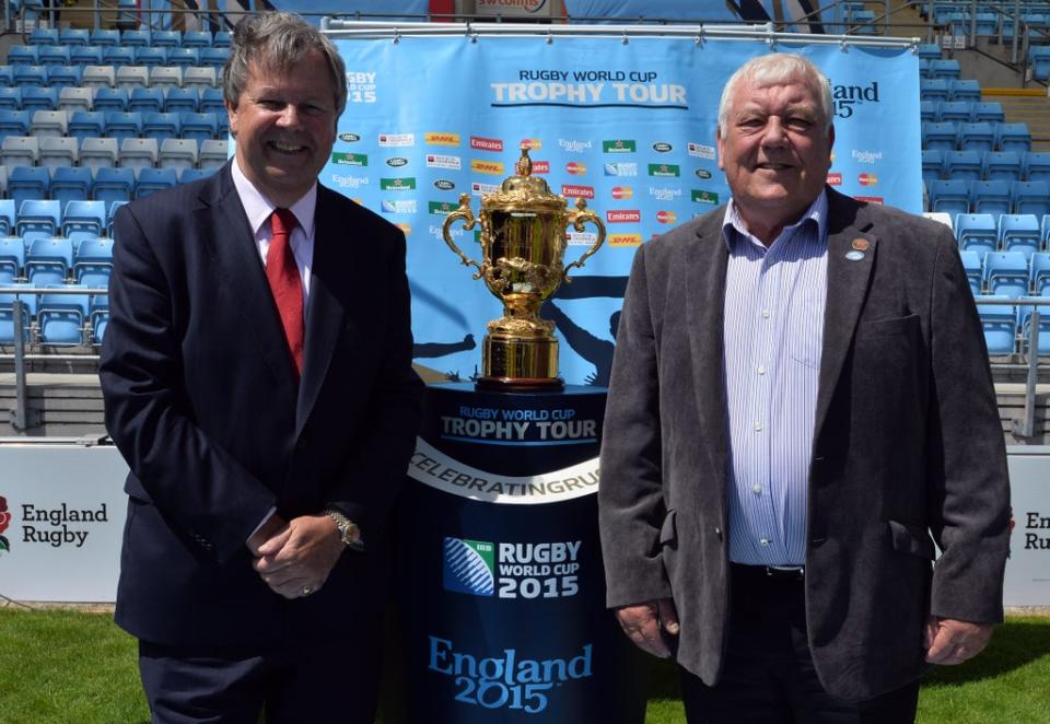 Exeter chief executive Tony Rowe (right) helped oversee the club’s review after criticism of the Chiefs’ branding (Hannah McKay/PA) (PA Media)