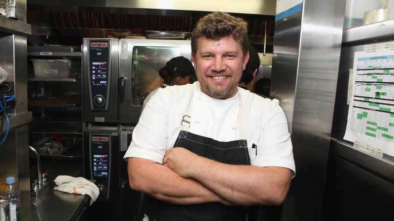 Ben Ford in the kitchen