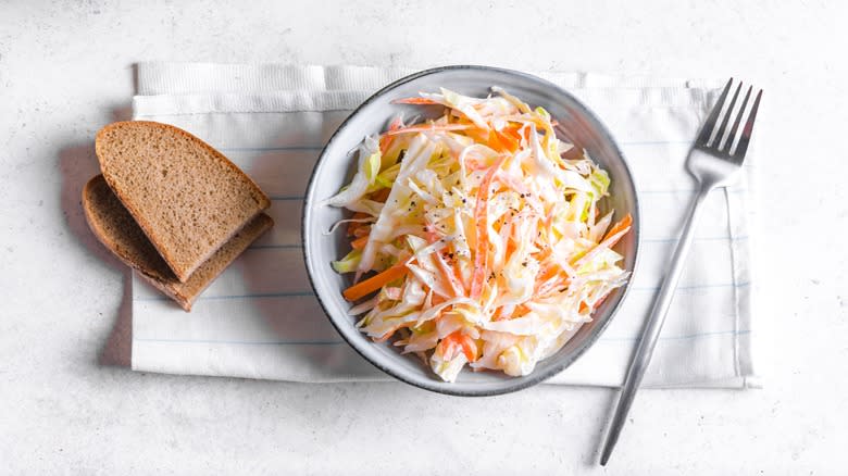 Bowl of coleslaw