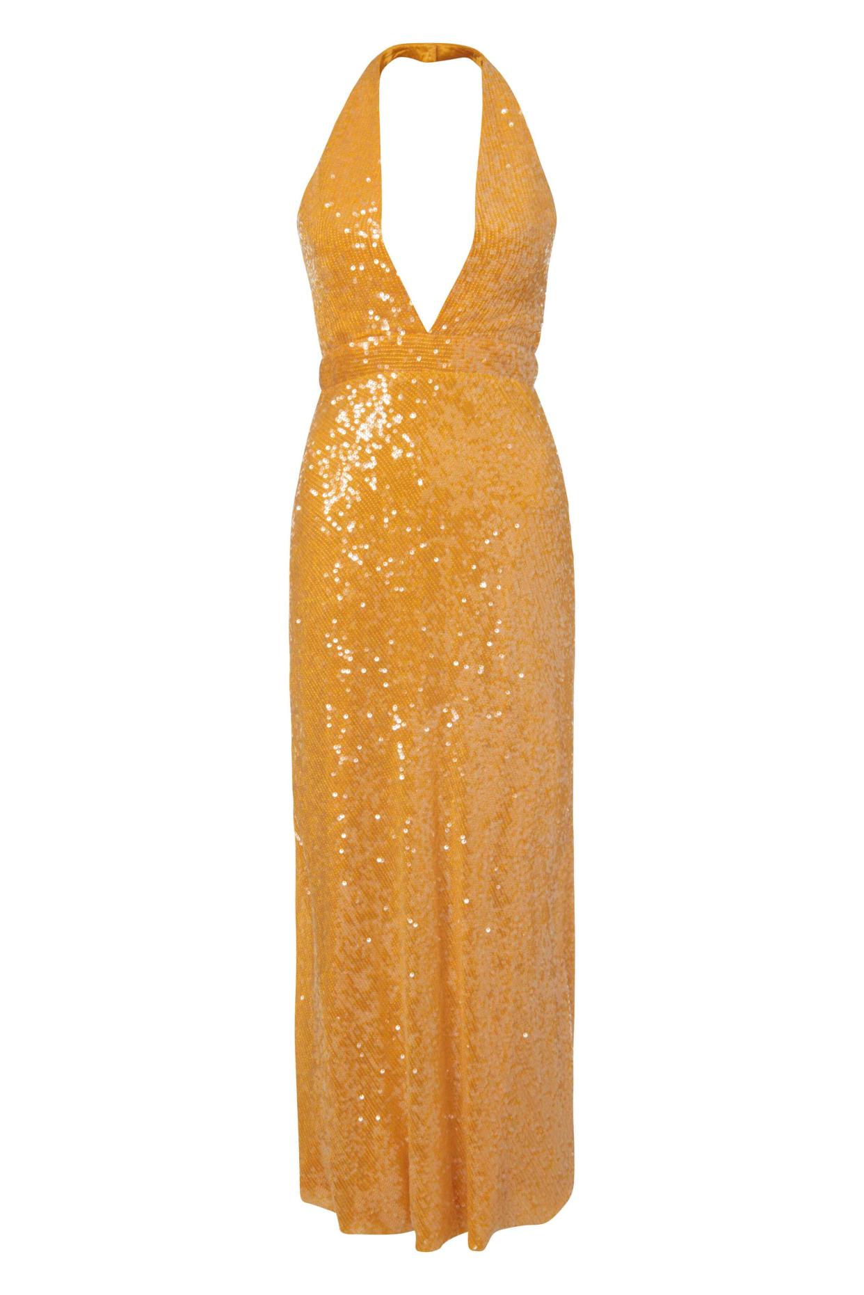 <p><a href="https://shop.harpersbazaar.com/valerie-saffron-sequin-halter-dress.html" rel="nofollow noopener" target="_blank" data-ylk="slk:Shop Now;elm:context_link;itc:0;sec:content-canvas" class="link rapid-noclick-resp">Shop Now</a></p><p>Markarian</p><p>$2595.00</p><p>harpersbazaar.com</p>