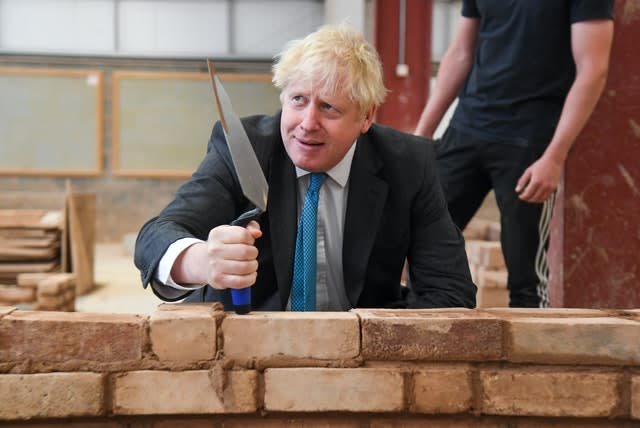 Boris Johnson builds a wall