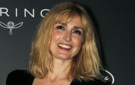 72nd Cannes Film Festival - The Kering Women In Motion Honor Awards as part of Cannes Film Festival Presidential dinner - Arrivals - Cannes, France, May 19, 2019. Julie Gayet poses. REUTERS/Regis Duvignau