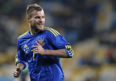 Football Soccer - Ukraine v Wales - International Friendly - NSK Olympiyskiy Stadium, Kiev, Ukraine - 28/3/16 Ukraine's Andriy Yarmolenko Reuters / Valentyn Ogirenko/ Livepic/ Files