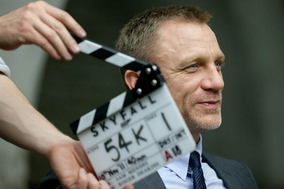 Daniel Craig on the set of Columbia Pictures' "Skyfall" - 2012