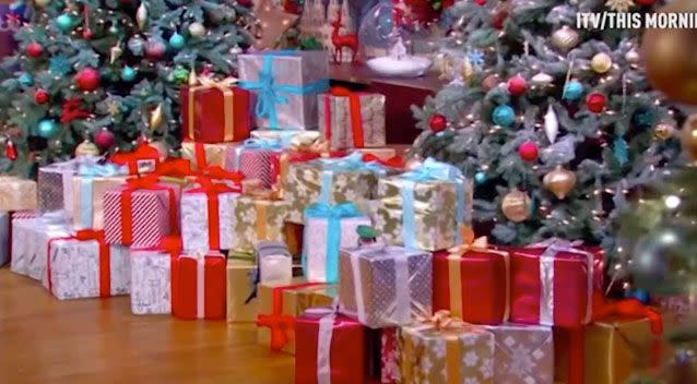 Ms Young ensures her children receive 11 gifts each at Christmas. Photo: ITV/ This Morning